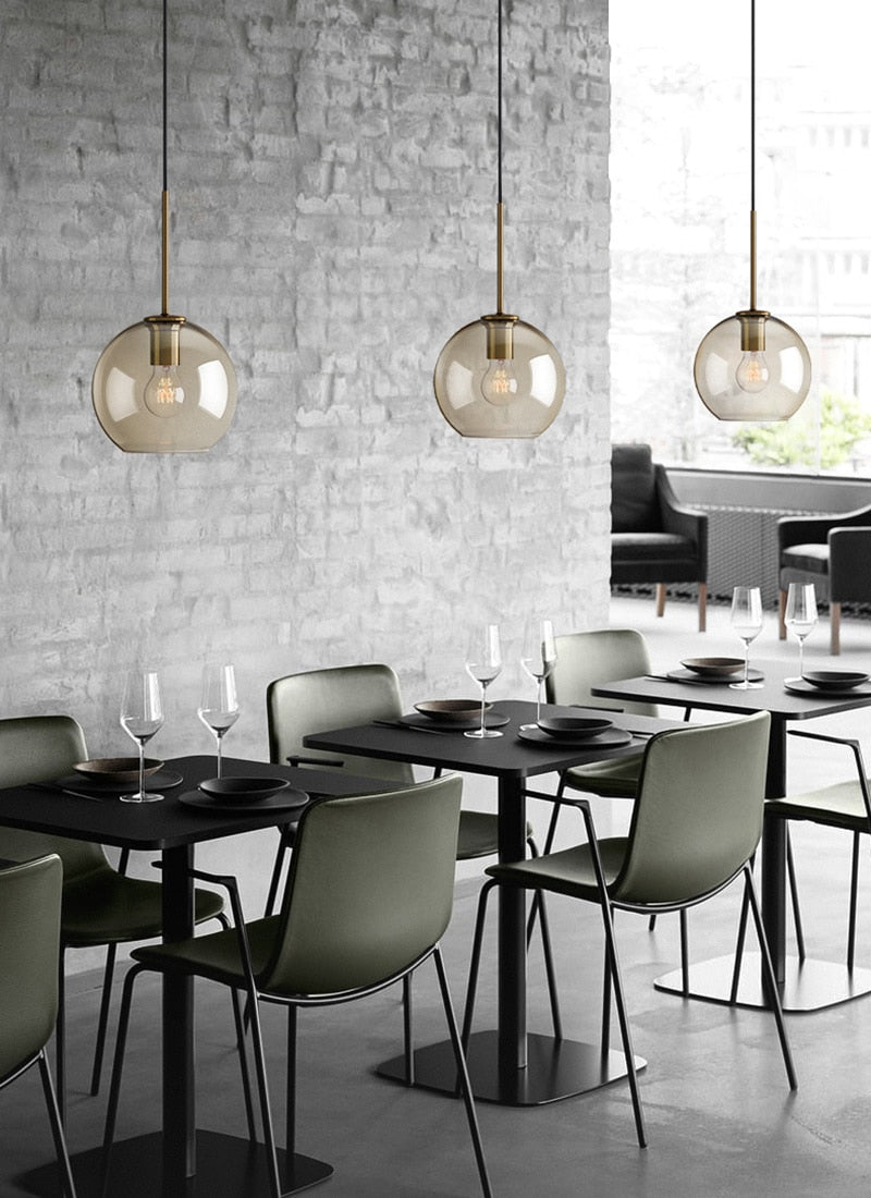 Modern Glass Pendant Lights for Restaurants