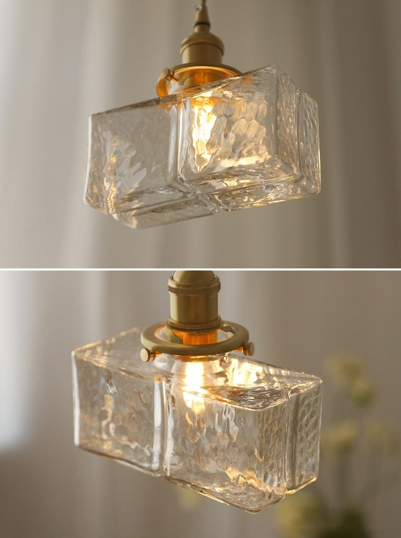 Adjustable Vintage Glass Pendant Lights