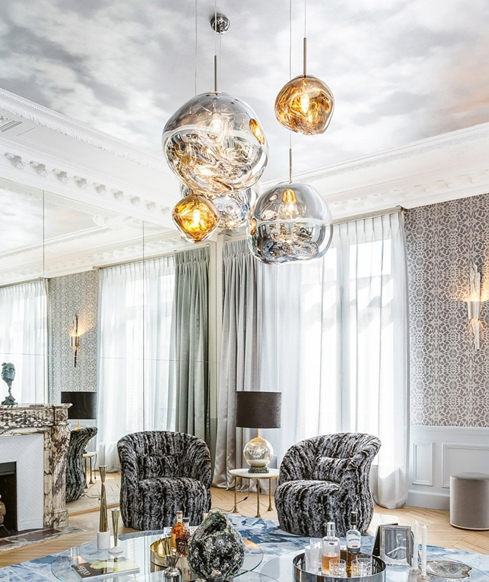 Elegant glass pendant lights