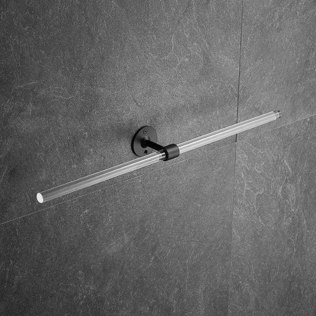 Juego de herrajes para baño modernos y transparentes