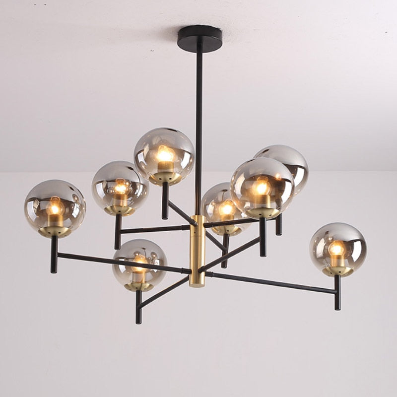 Modern Nordic Multi-Bulb Chandelier