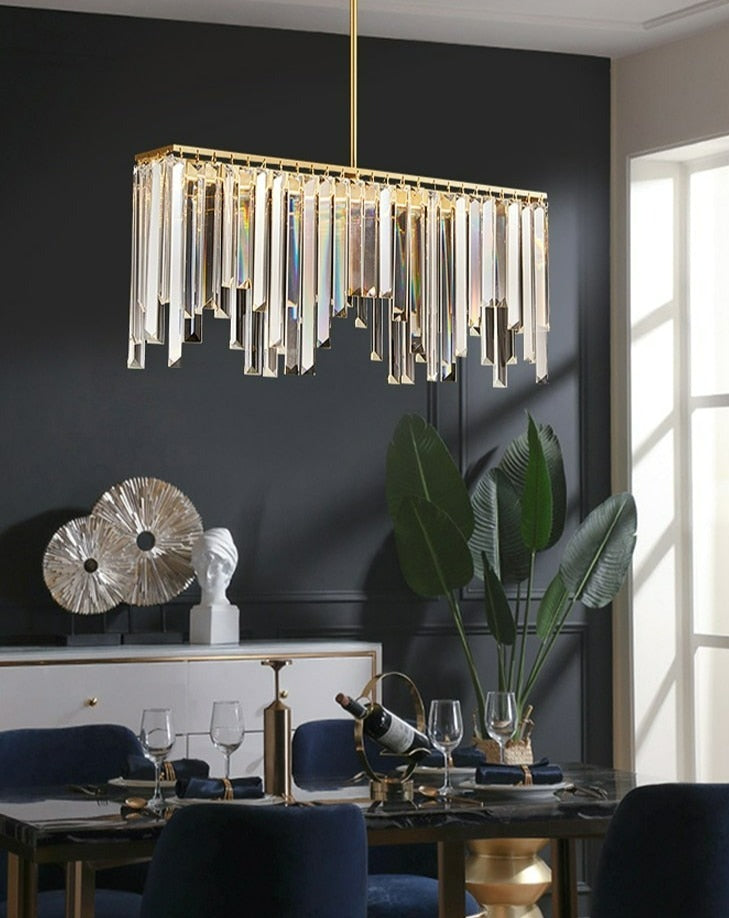 Modern Contemporary Glass Chandelier for Dining Room