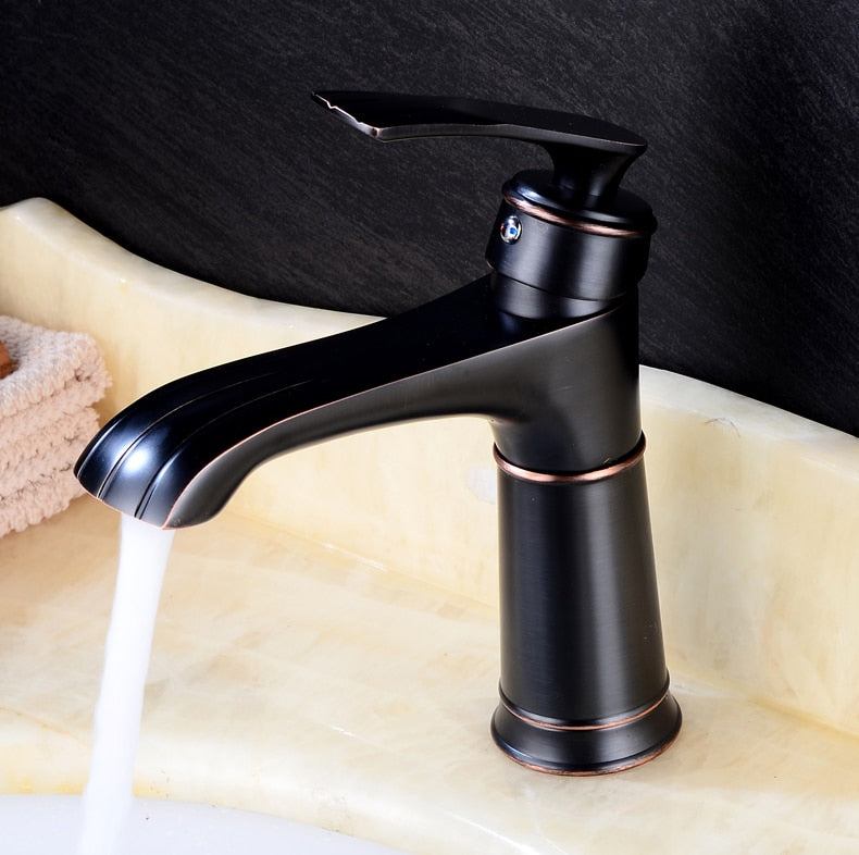 Robinet de salle de bain rétro en laiton