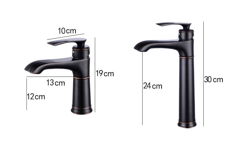 Robinet de salle de bain rétro en laiton
