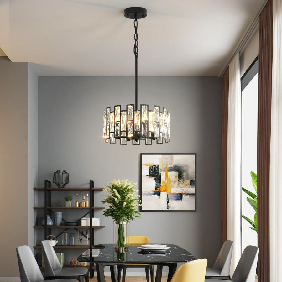 Black Farmhouse Chic Chandelier