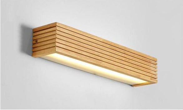 Aria - Lámpara de pared japonesa moderna de madera