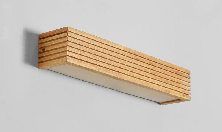 Aria - Lámpara de pared japonesa moderna de madera