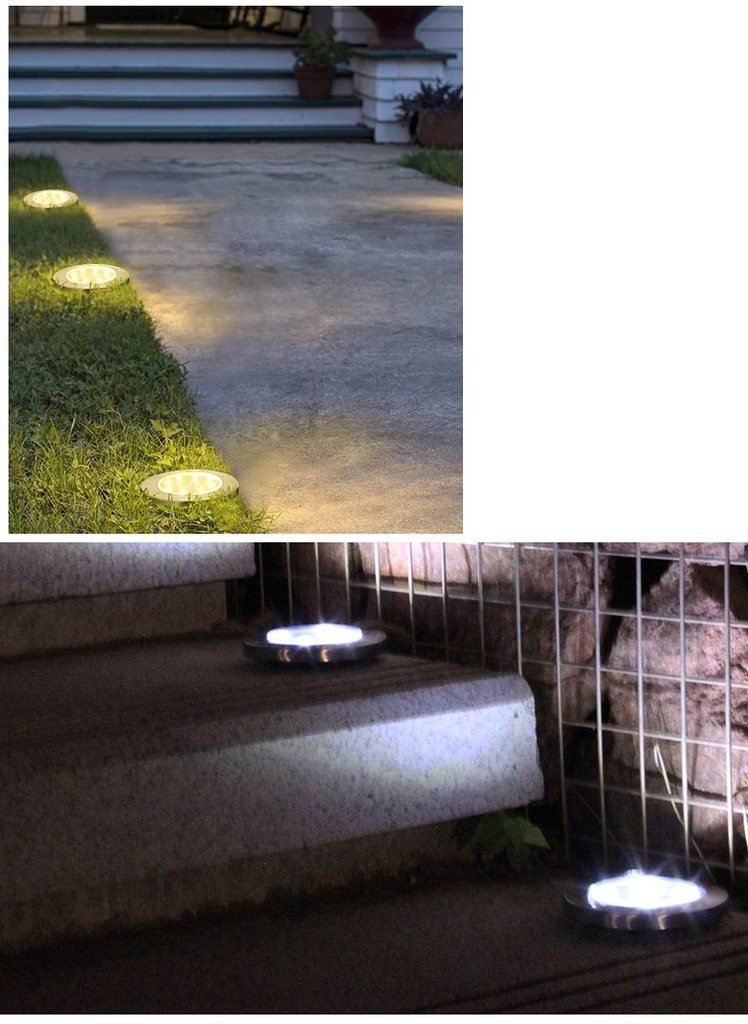 Lampes solaires d'extérieur au sol