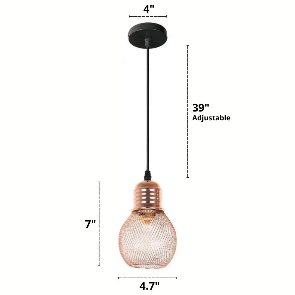 Rose - Suspensions cage modernes