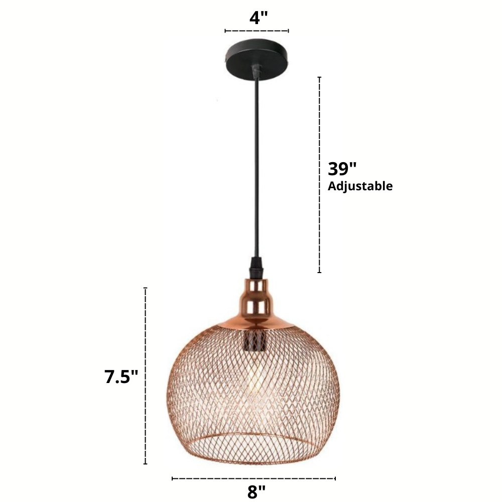 Rose - Suspensions cage modernes