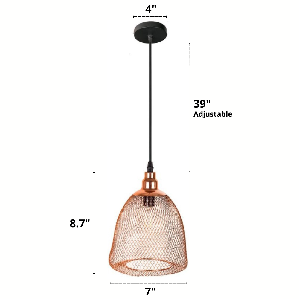 Rose - Suspensions cage modernes