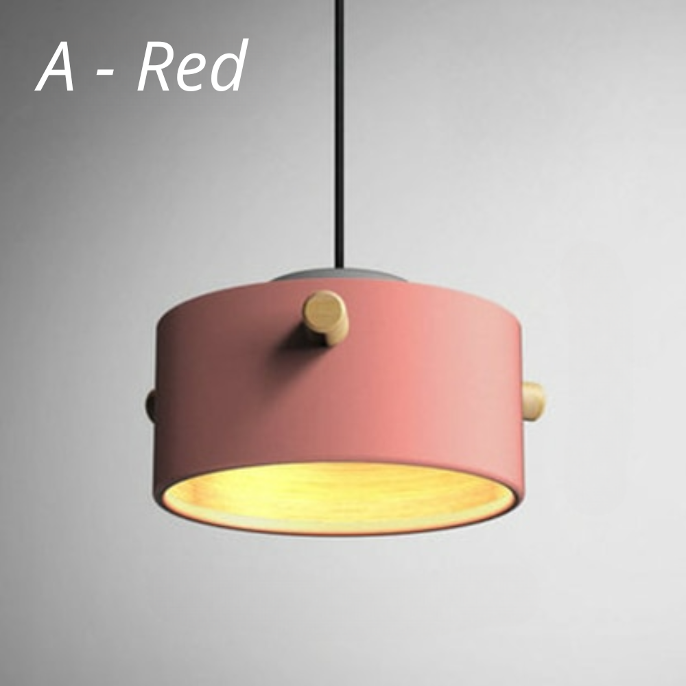 Colorful Wooden Nordic Pendant Lights