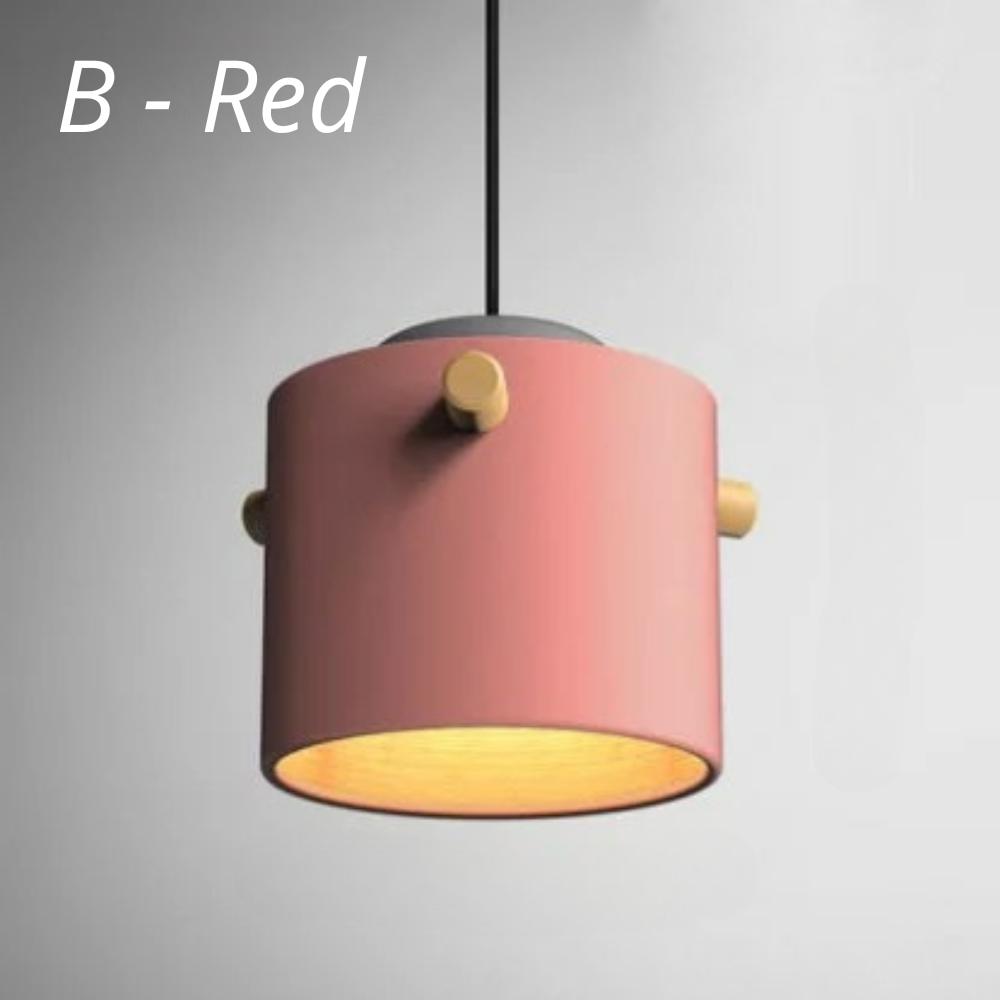 Colorful Wooden Nordic Pendant Lights