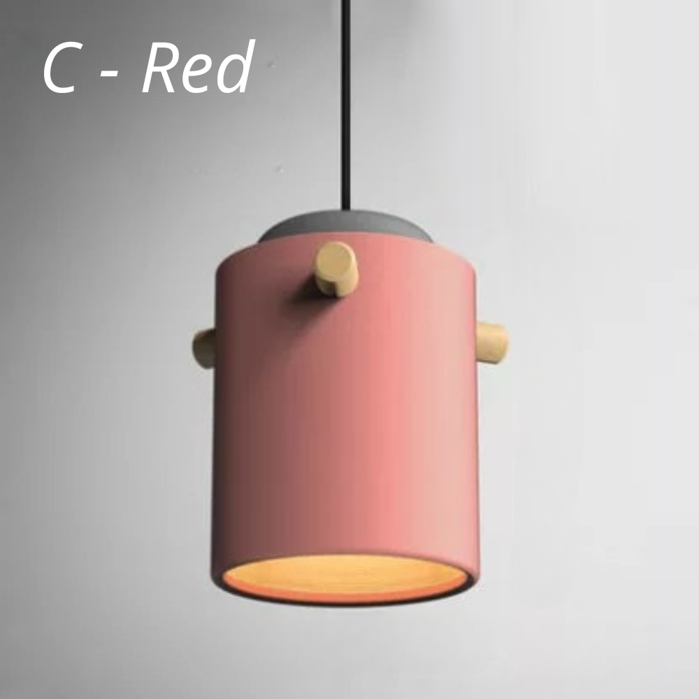 Colorful Wooden Nordic Pendant Lights