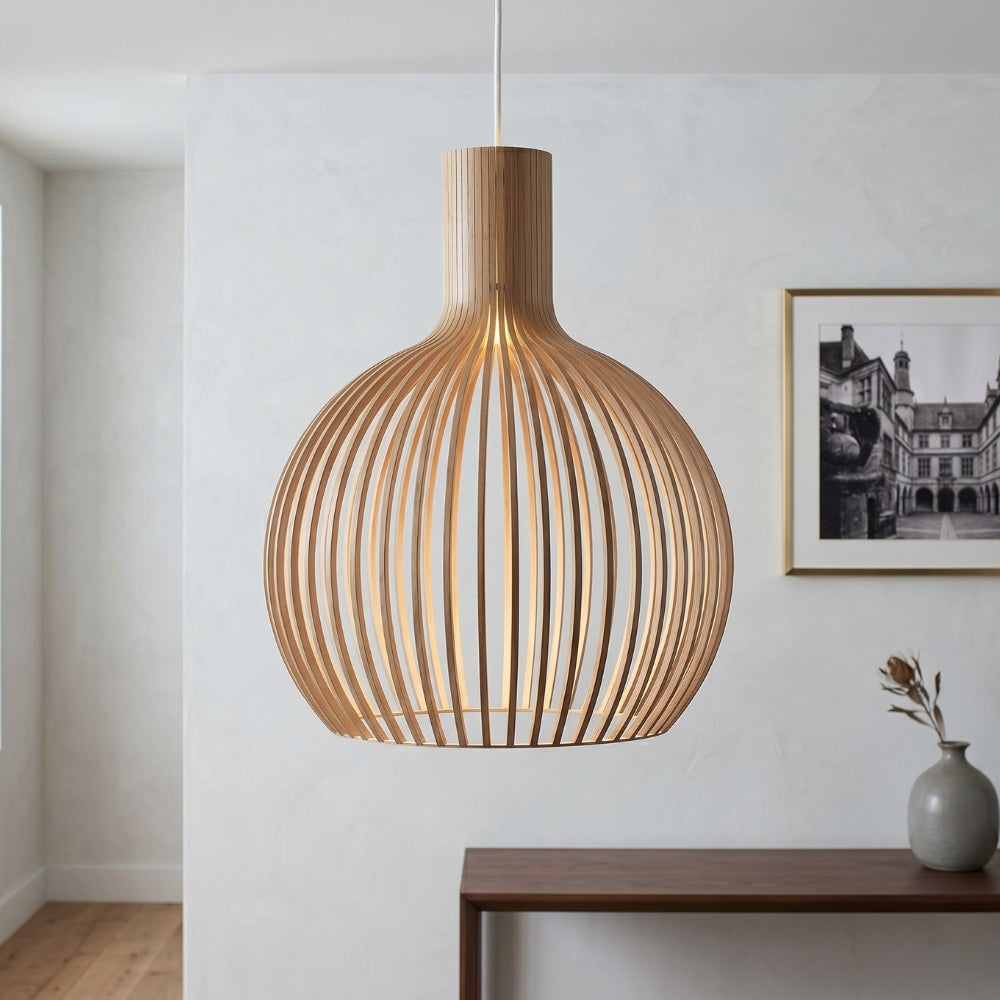 Handcrafted Wood Pendant Lights
