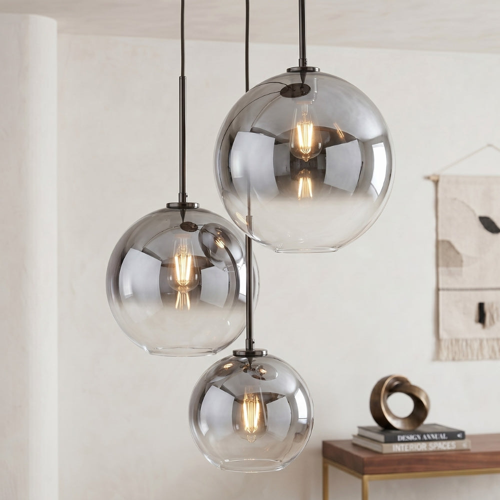 Zaïre - Suspensions modernes en forme de globe en verre