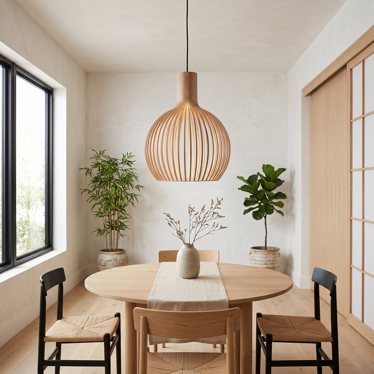 Handcrafted Wood Pendant Lights