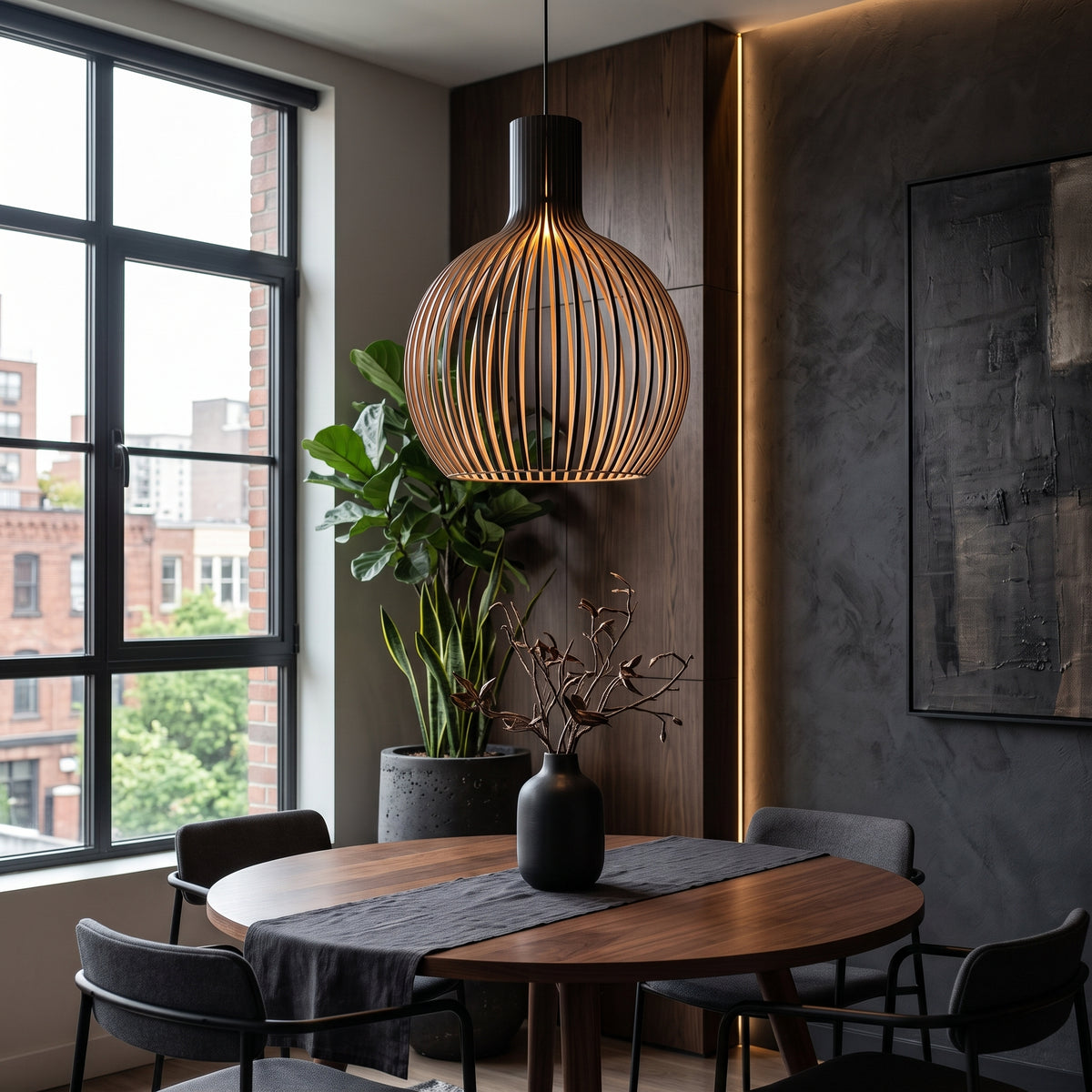 Handcrafted Wood Pendant Lights