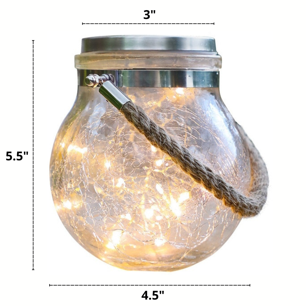 Glass Jar Garden Hanging Lights Dimensions