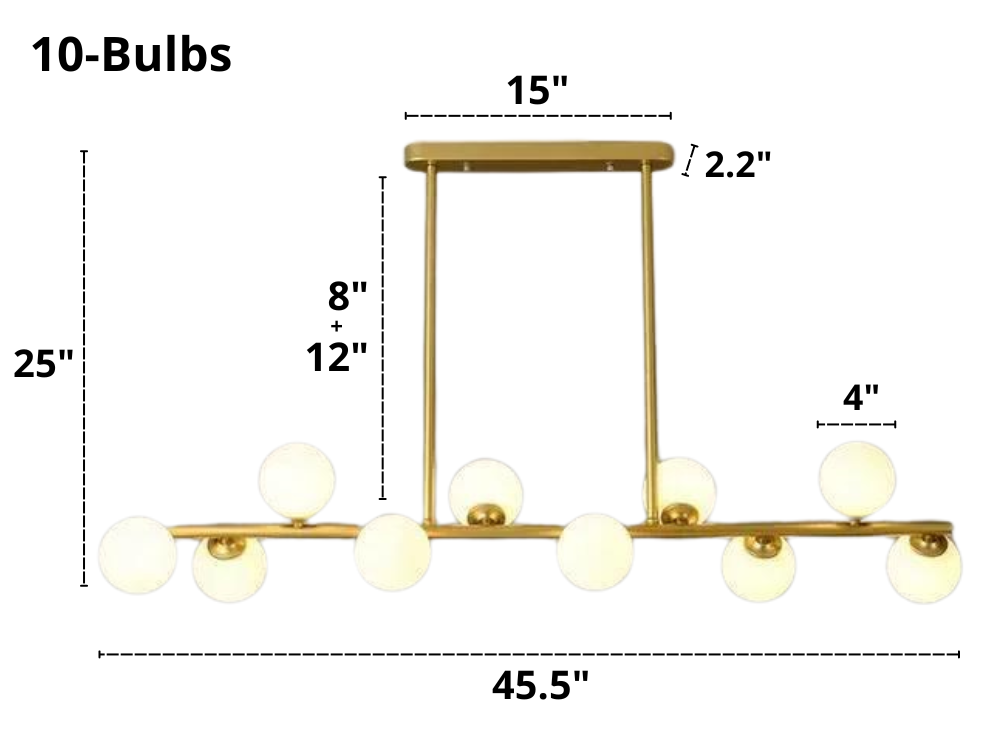 Hampton - Modern Horizontal Chandelier