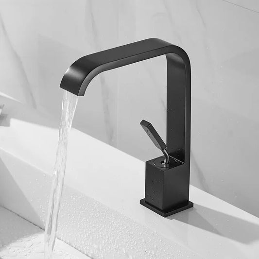 Graham Modern Curved Bathroom Faucet