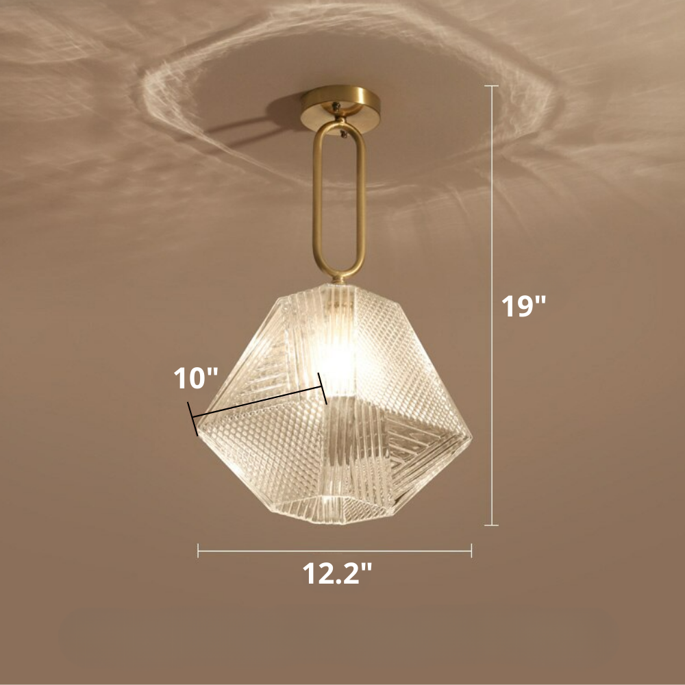 large size modern glass crystal ceiling light dimensions