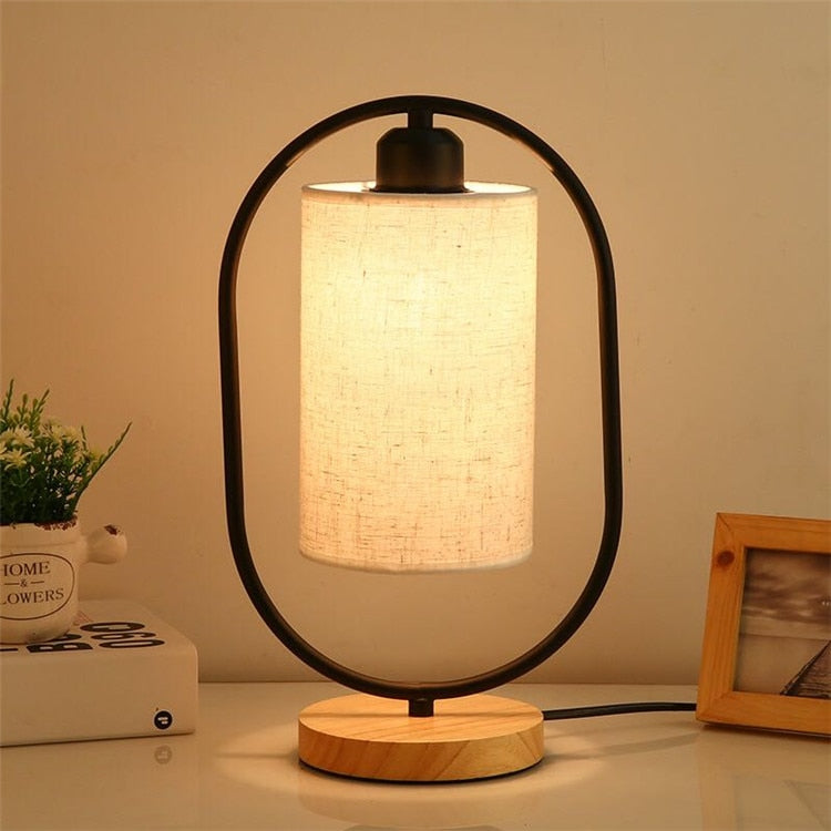 Modern Table Lamp with Linen Lamp shade