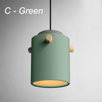 Colorful Wooden Nordic Pendant Lights