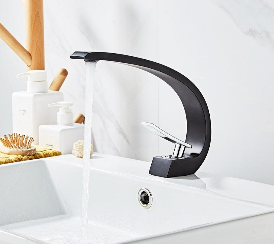 Curved Bathroom Faucet