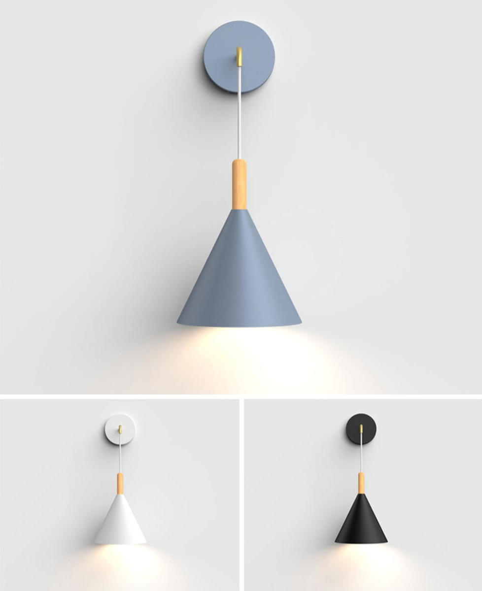 cone hanging modern nordic wall lights