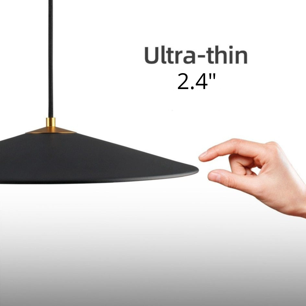 ultra thin black lampshade