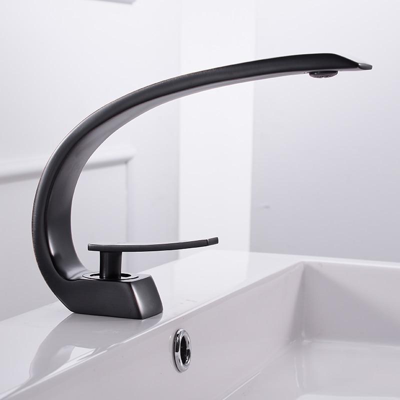 Curved Bathroom Faucet