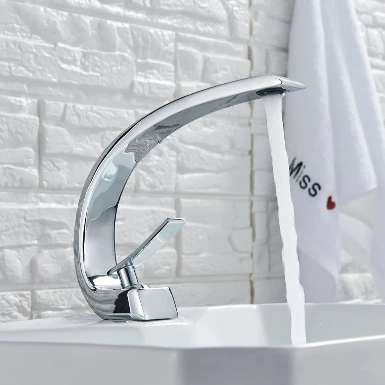 Curved Bathroom Faucet