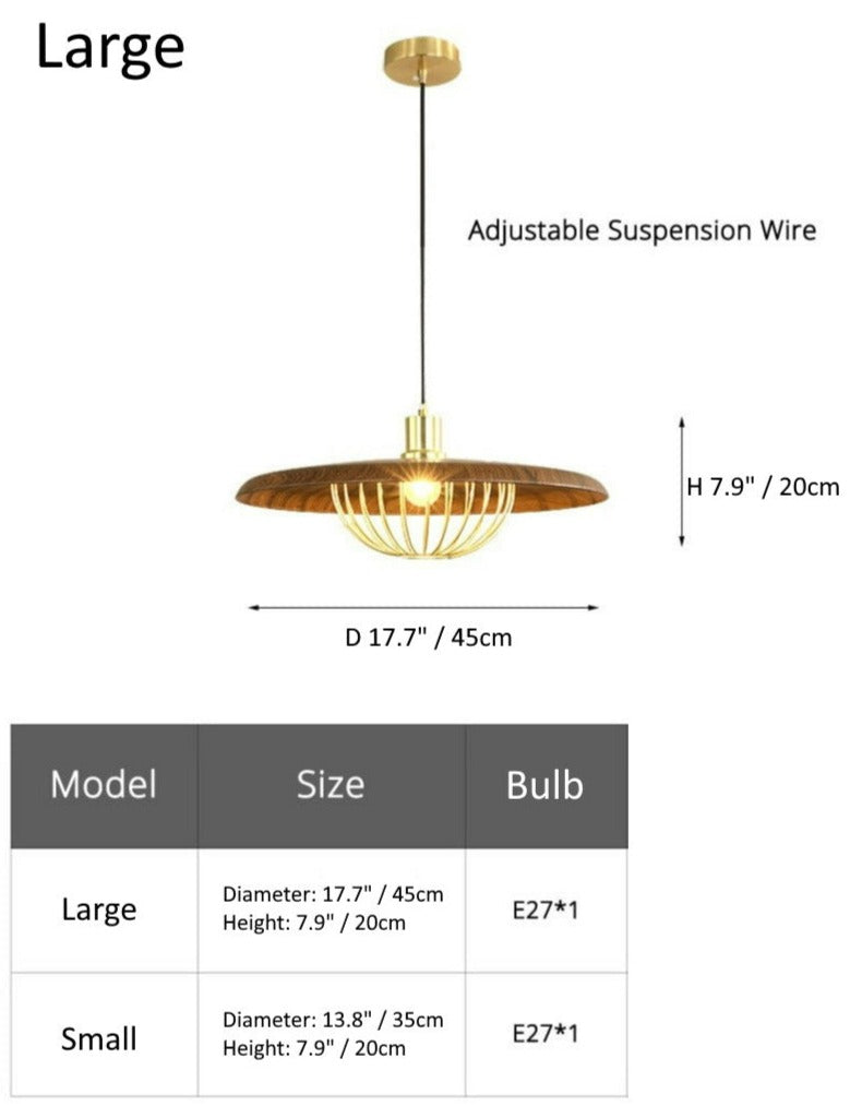 Modern Japanese Pendant Light Dimensions