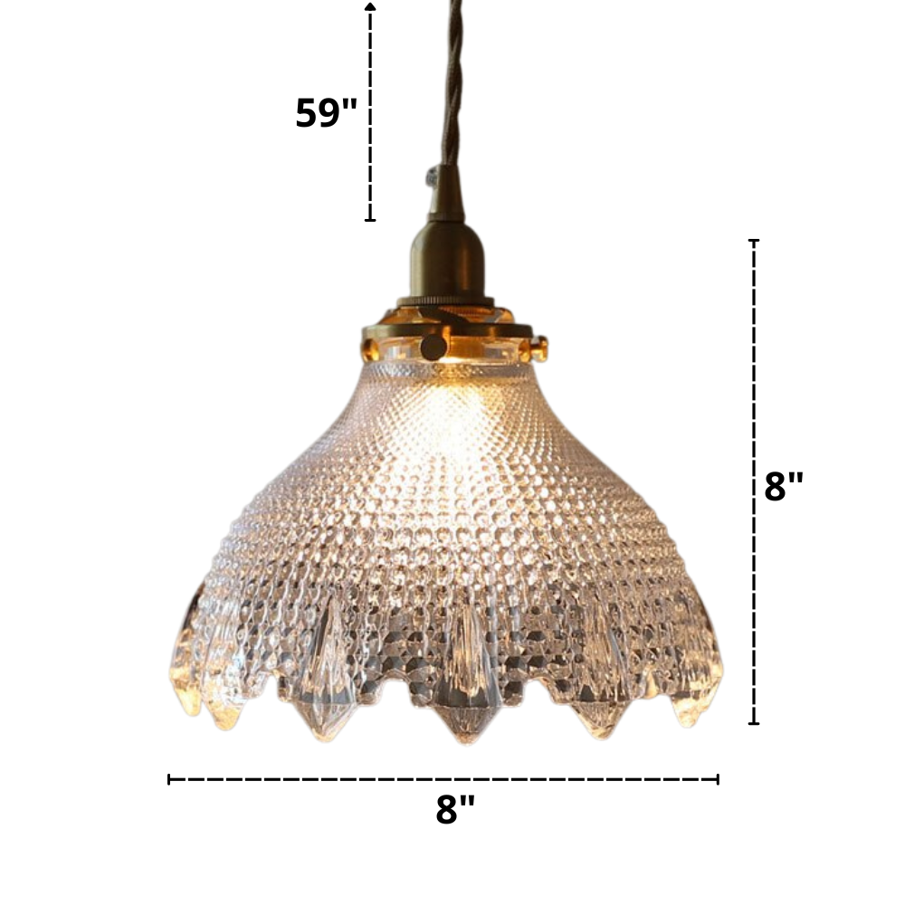 Classic Textured Glass Pendant Lights