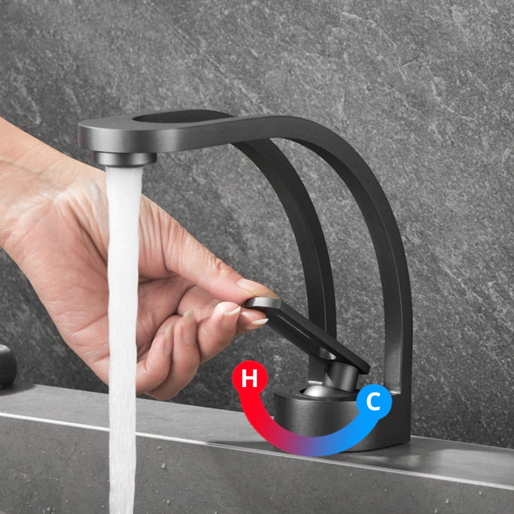 hot and cold water single handle bathroom faucet