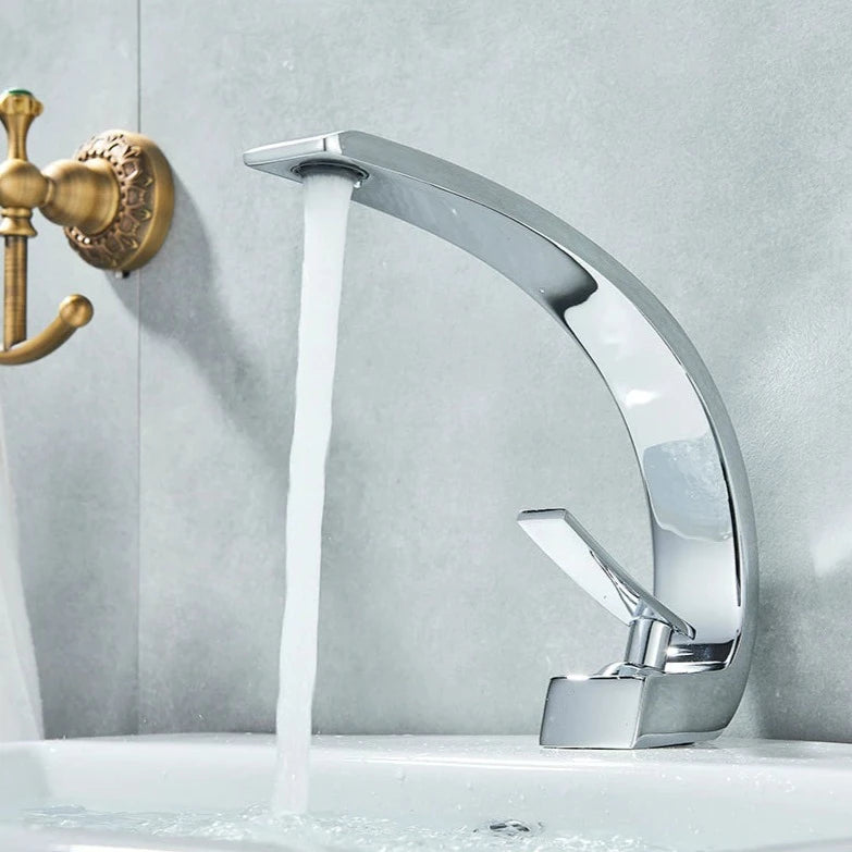 Curved Bathroom Faucet