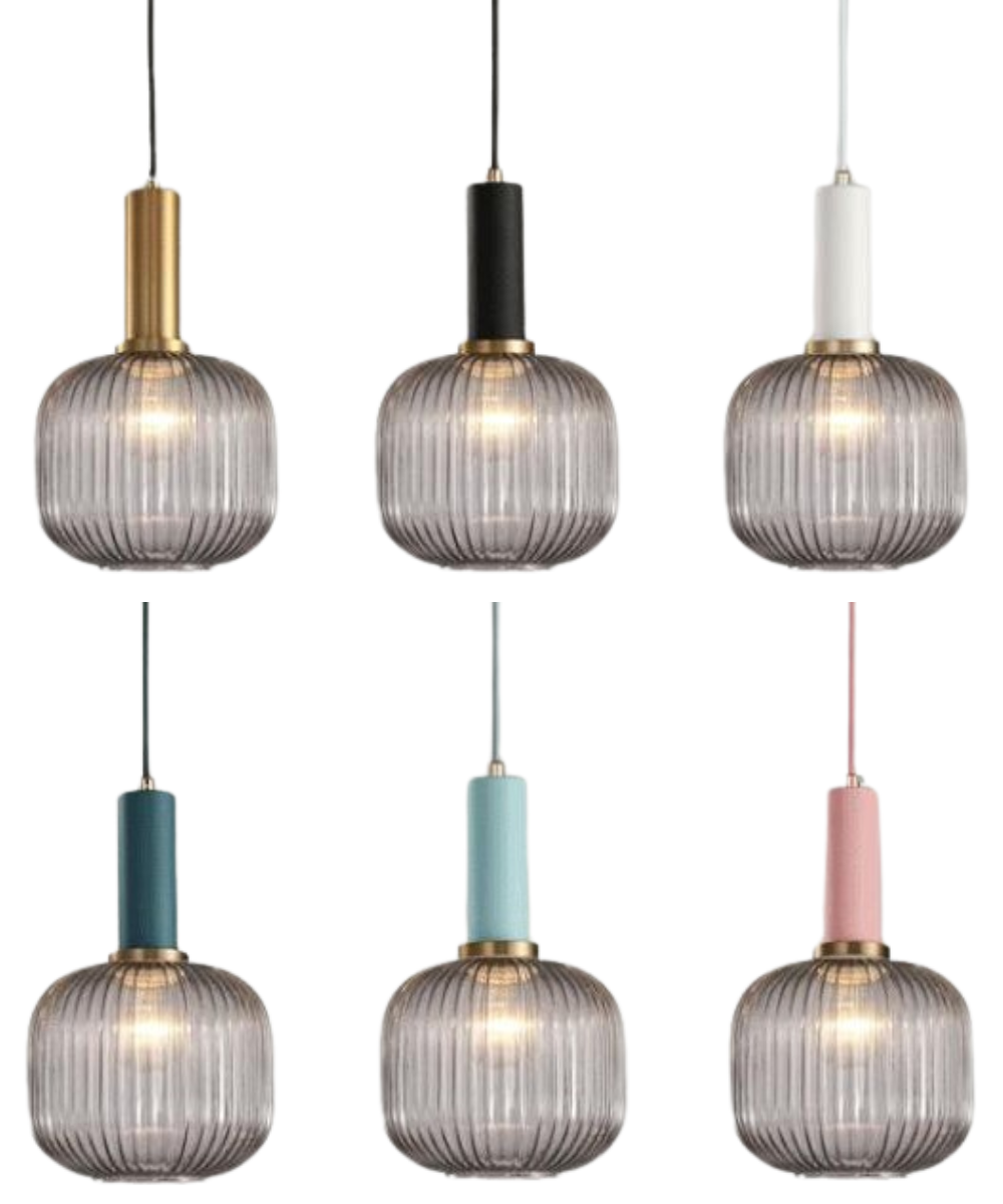 Walden - Vintage Textured Glass Pendant Lights