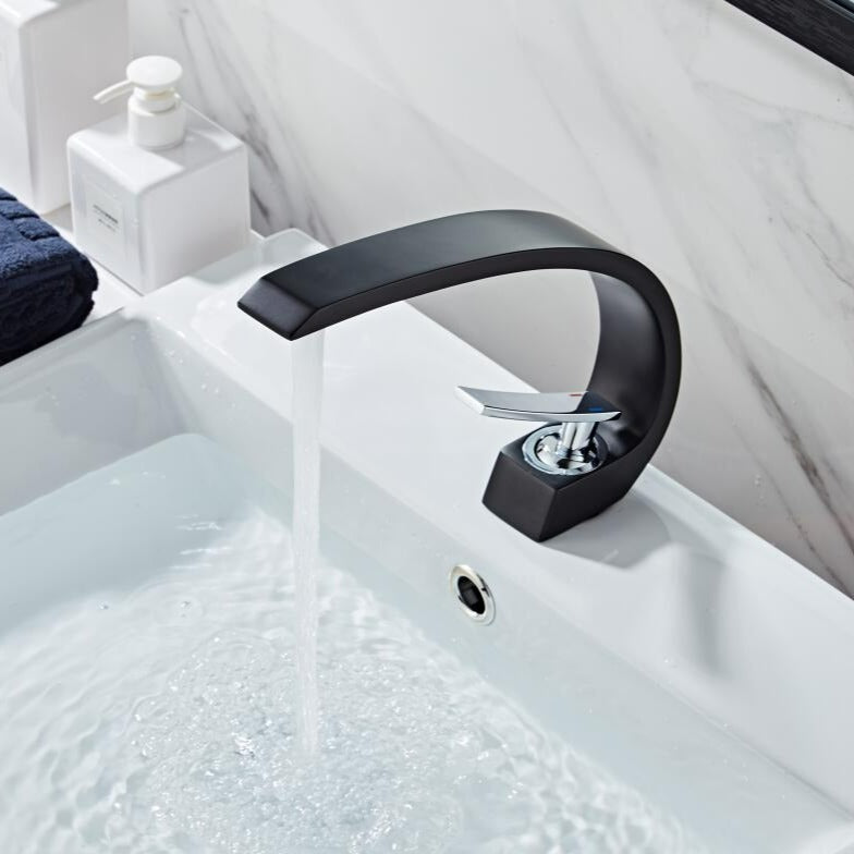 Curved Bathroom Faucet