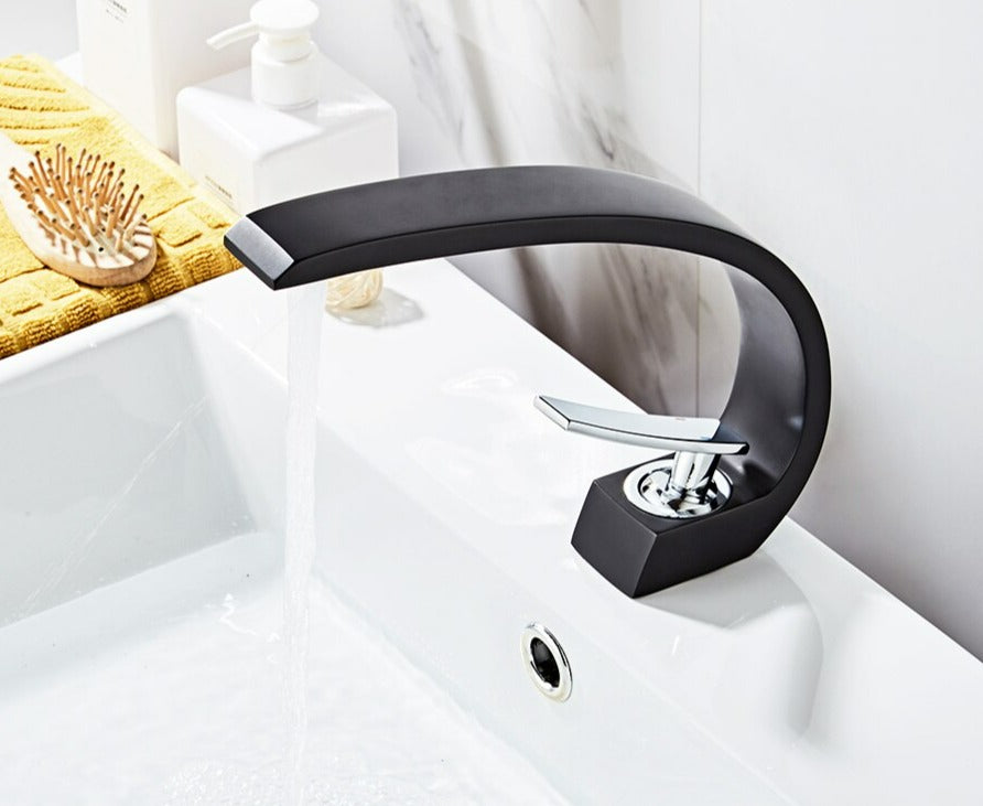 Curved Bathroom Faucet