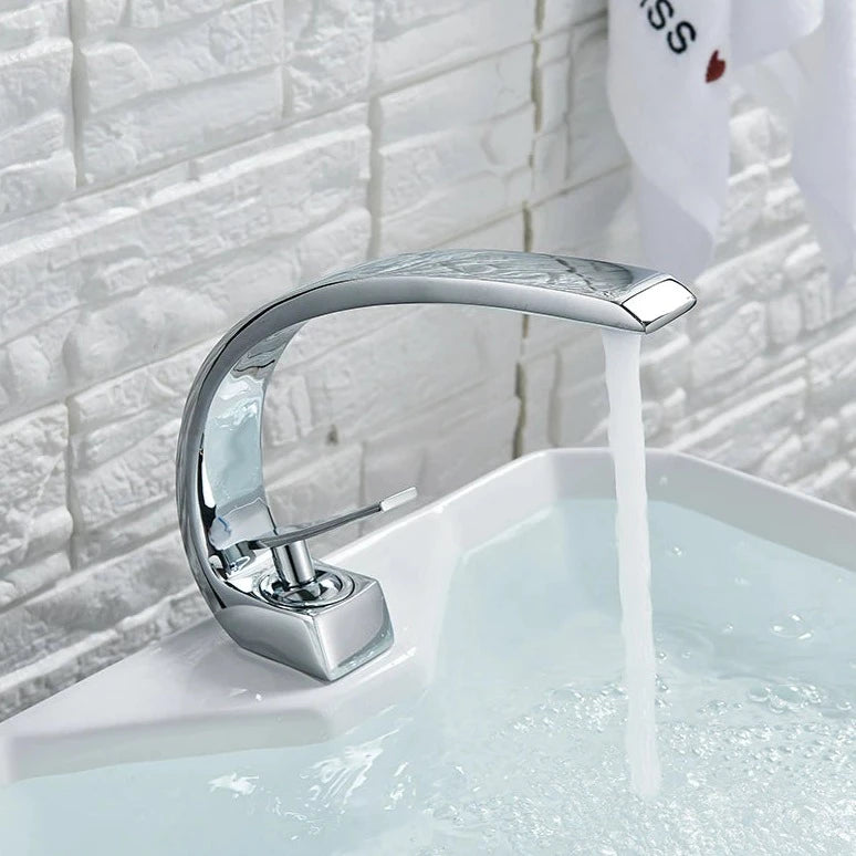 Curved Bathroom Faucet