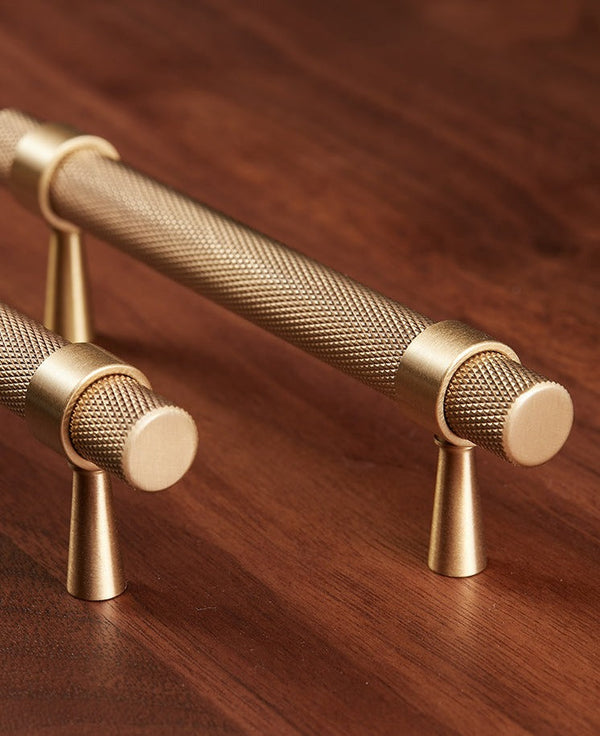 Modern Textured Brass Cabinet and Drawer Handles – Hadley