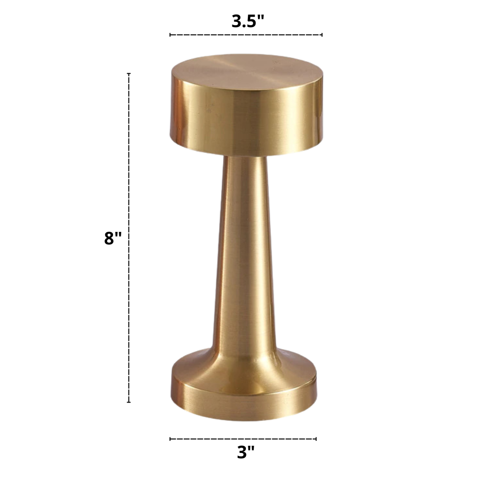 USB rechargable dining lamp dimensions