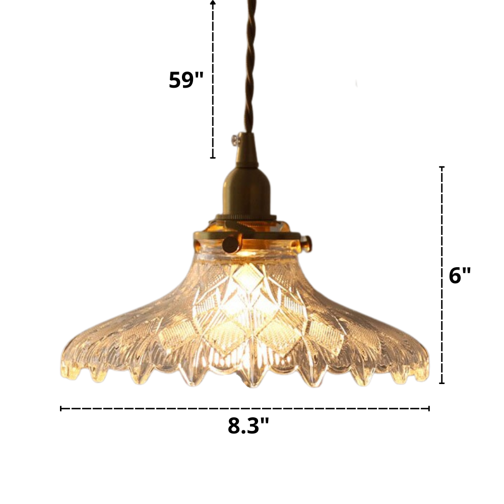 Classic Textured Glass Pendant Lights