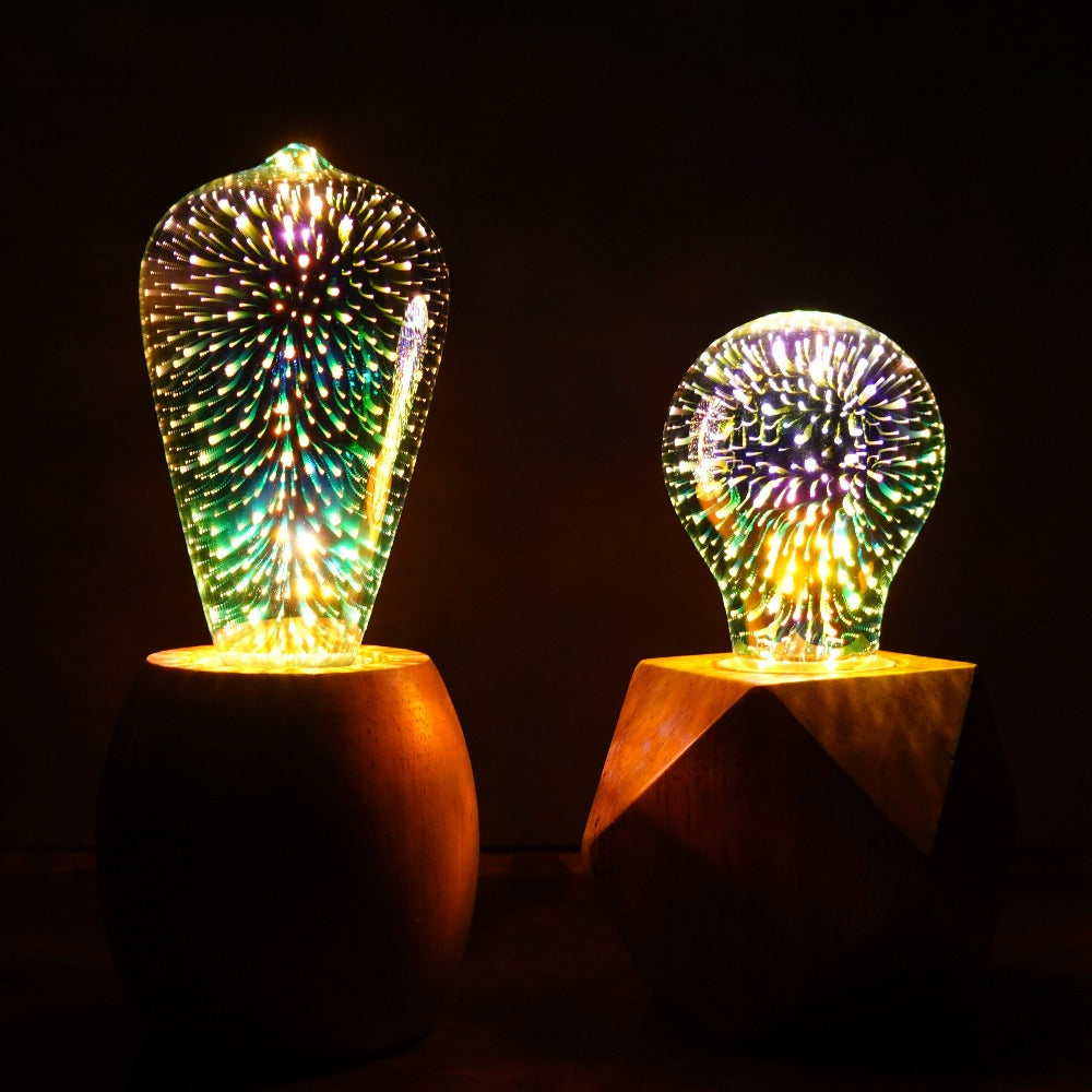 space inspired colorful shooting star LED table lamps