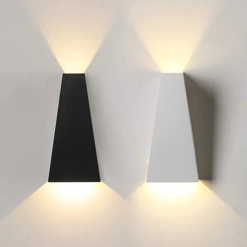 modern geometric led wall lights
