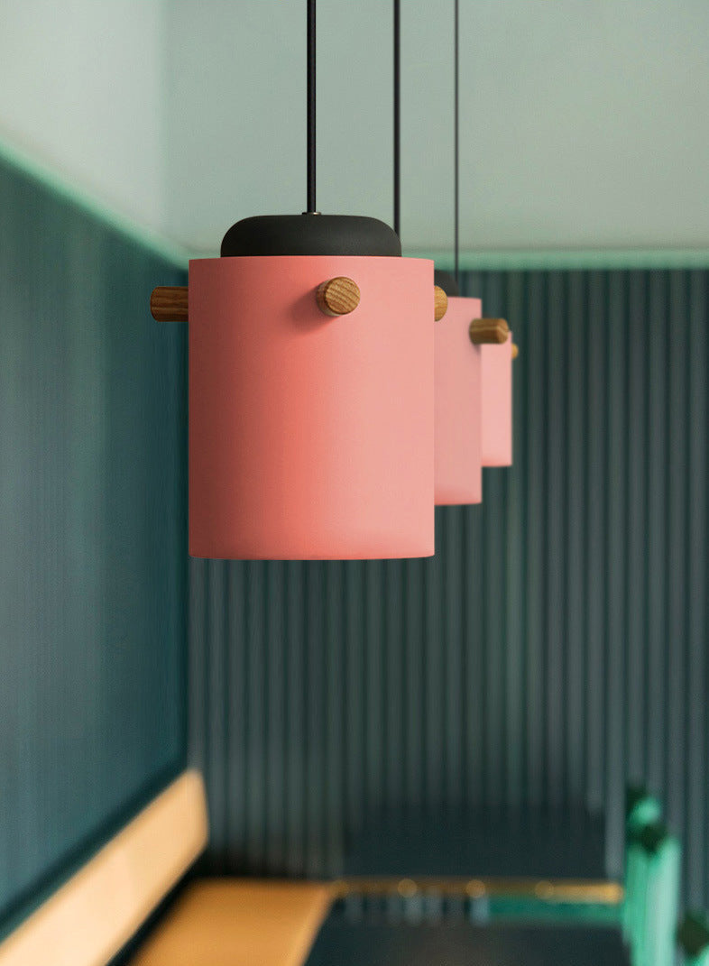 red colorful nordic pendant lights