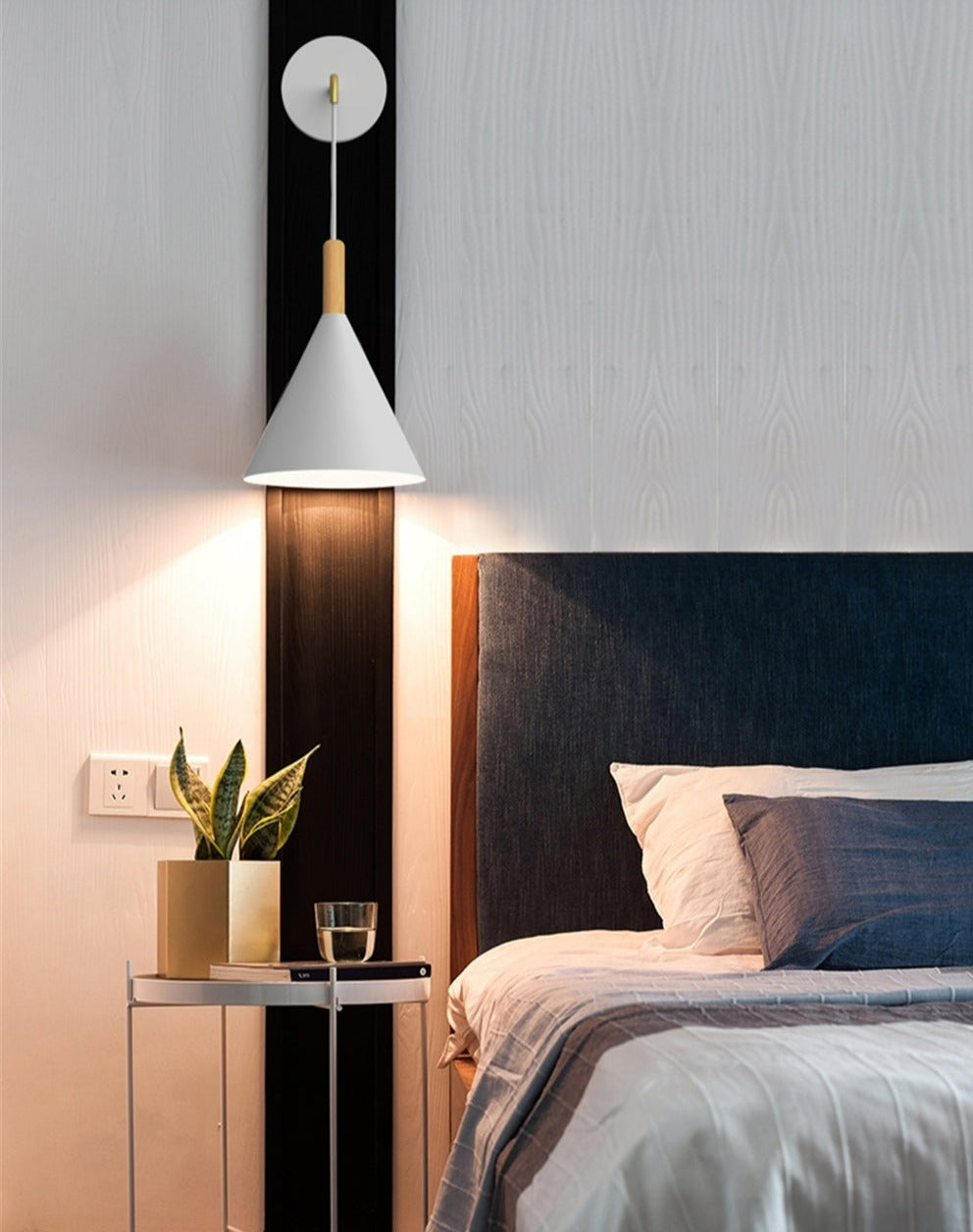 modern nordic bedside wall lamp