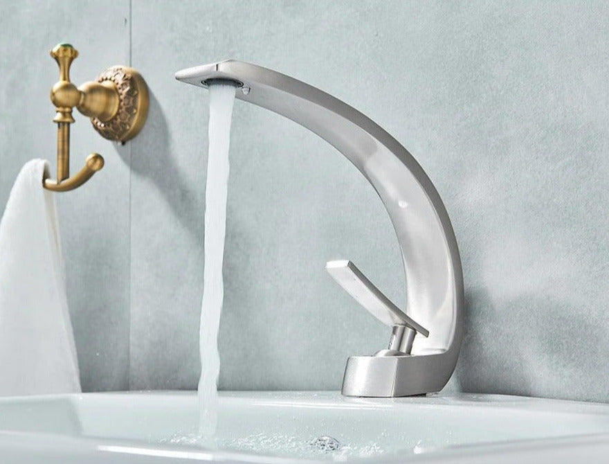 Curved Bathroom Faucet