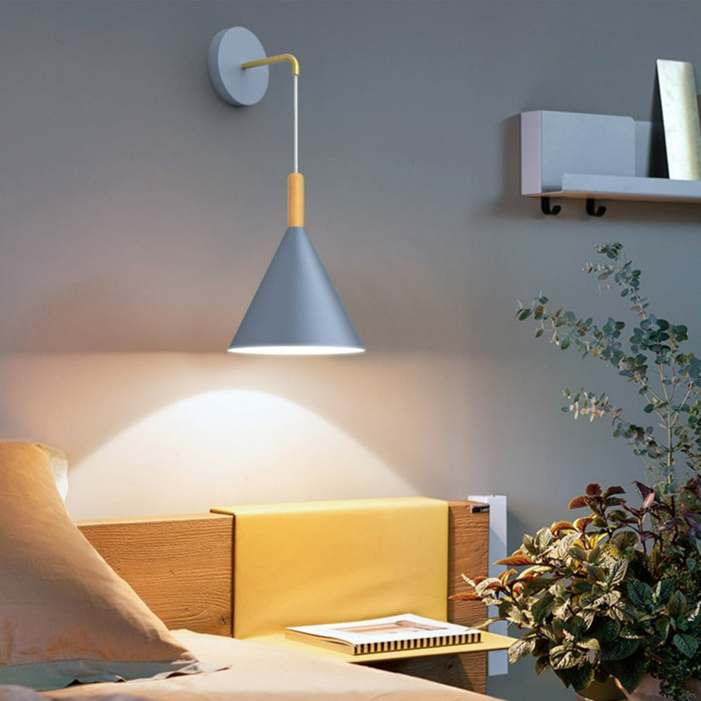 suspended bedside wall lamp